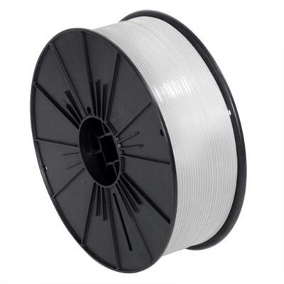 5/32" x 7000' White Plastic Twist Tie Spool - 1/Each