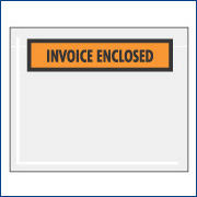 4 1/2" x 5 1/2" "Invoice Enclosed"  - 1000/CS