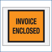 4 1/2" x 5 1/2" "Invoice Enclosed"  - 1000/CS