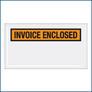 5 1/2" x 10" "Invoice Enclosed"  - 1000/CS