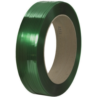 7/16" x 9000' - 16 x 6" Core Signode® Comparable Polyester Strapping - Smooth - 1/Coil