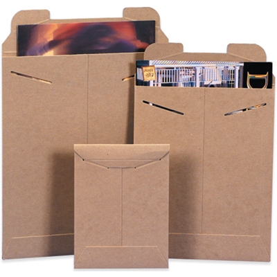 6 x 8" Kraft Flat Mailers - 100/Case