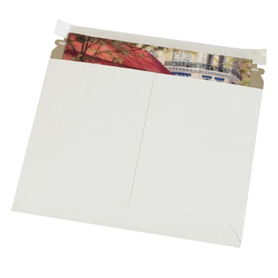 11 1/2 x 9" White Utility Flat Mailers - 200/Case