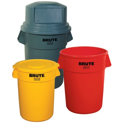 32 Gallon Brute® Container Flat Lid - Gray - 1/Each