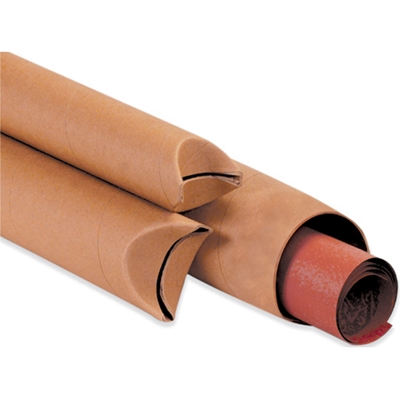 2 x 12" Kraft Crimped End Tubes - 50/Case