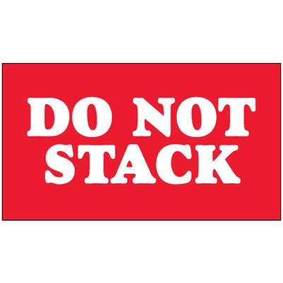 3 x 5" - "Do Not Stack" Labels - 500/Roll