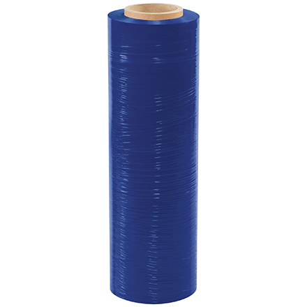 18" x 100 Gauge x 1000' Blue Cast Hand Stretch Film - 4/Case