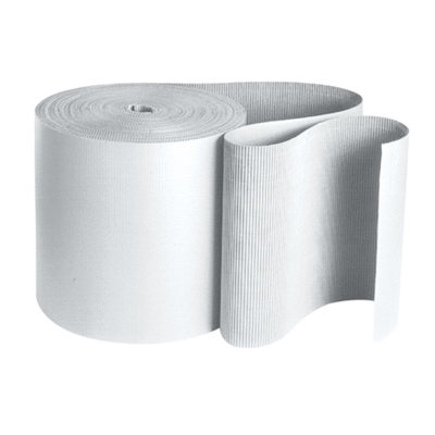 36" x 250' -  B Flute White Singleface Corrugated Roll - 1/Roll