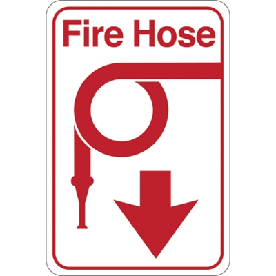 "Fire Hose" 9 x 6" Facility Sign - 1/Each