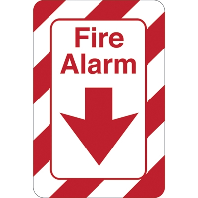 "Fire Alarm" 9 x 6" Facility Sign - 1/Each