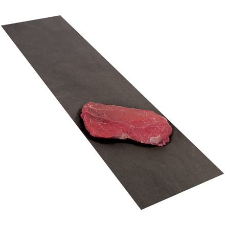 8 x 30" - Black Steak Paper Sheets - 1000/Case