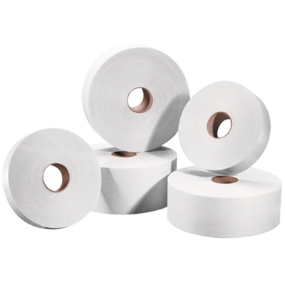 1" x 500' White Tape Logic® #5000 Non Reinforced Water Activated Tape - 30/Case