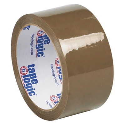 2" x 55 yds. Tan (6 Pack) Tape Logic® #50 Natural Rubber Tape - 6/Case