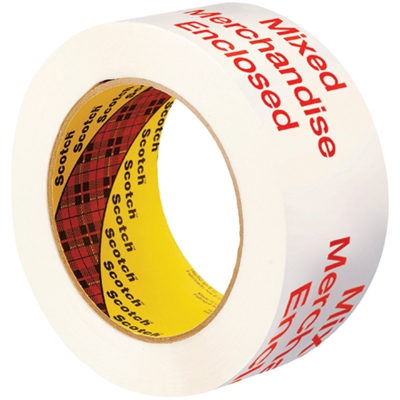 2" x 110 yds. White (6 Pack) 3M 3775 Printed Message Tape - 6/Case