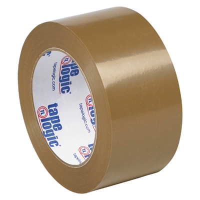 2" x 110 yds. Tan (6 Pack) Tape Logic® #50 Natural Rubber Tape - 6/Case