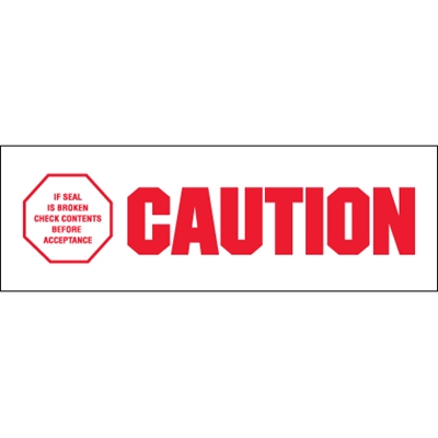 Tape Logic® Pre-Printed - Caution - If Seal is Broken