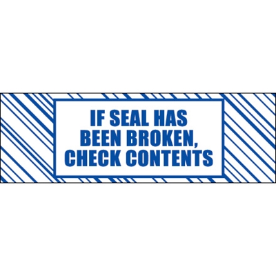 2" x 110 yds. "If Seal Has Been..." Print (6 Pack) Tape Logic® Security Tape - 6/Case