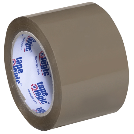 3" x 55 yds. Tan Tape Logic® #350 Industrial Tape - 24/Case