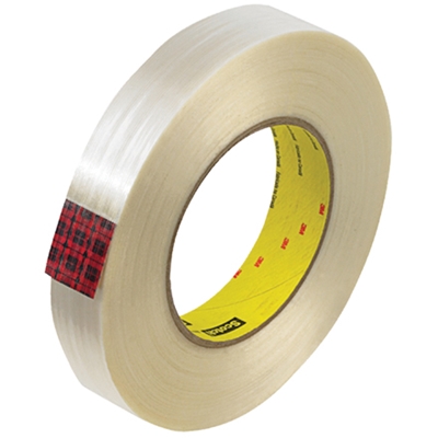 1/2" x 60 yds. (12 Pack) 3M 890MSR Strapping Tape - 12/Case