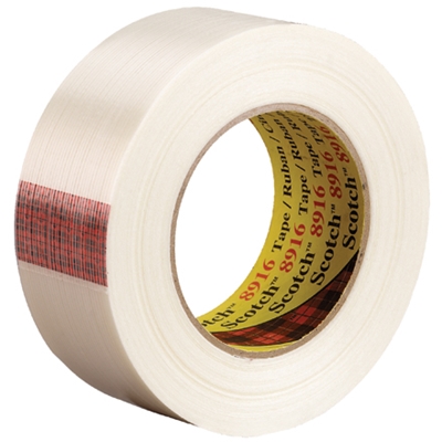 3/4" x 60 yds. (12 Pack) 3M 8916 Strapping Tape - 12/Case