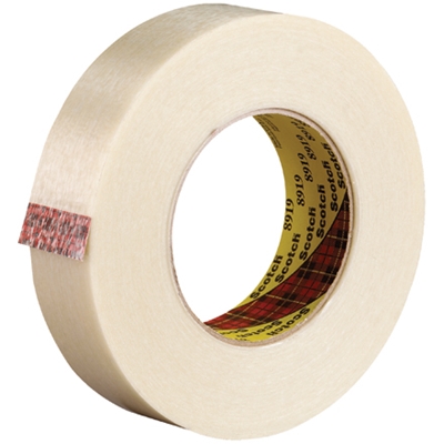 3/4" x 60 yds. (12 Pack) 3M 8919 Strapping Tape - 12/Case