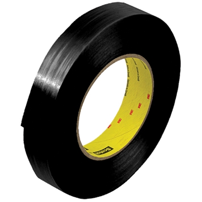 1" x 60 yds. 3M 890MSRB Black Strapping Tape - 36/Case