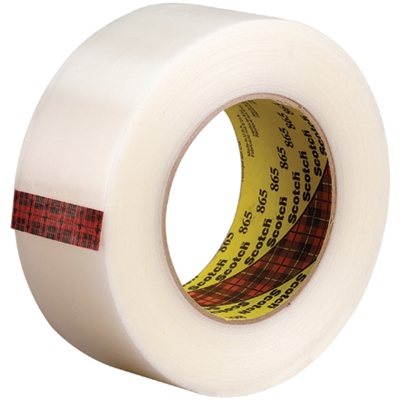 2" x 60 yds. (12 Pack) 3M 865 Strapping Tape - 12/Case