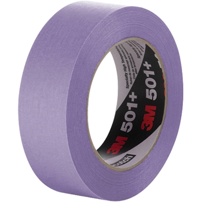 3/4" x 60 yds. (12 Pack) 3M 501+ Masking Tape - 12/Case