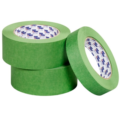 1" x 60 yds. (12 Pack) Tape Logic® 3200 Green Painter's Tape - 12/Case