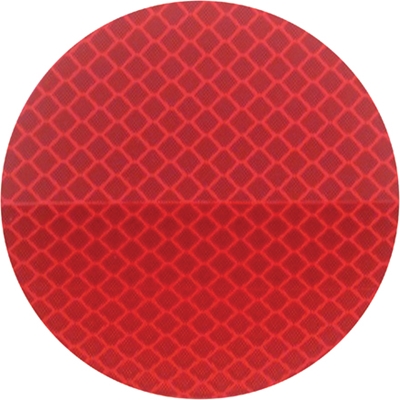 3" Round Red 3M 989 Reflective Labels - 50/Case