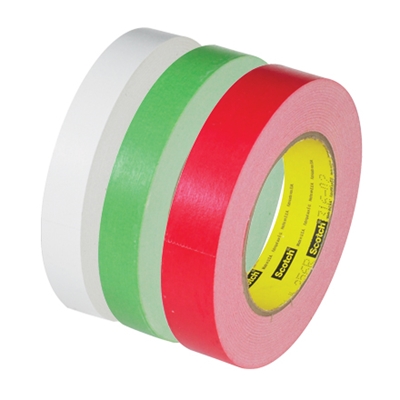 3/4" x 60 yds. 3M 256 White Flatback Tape - 48/Case