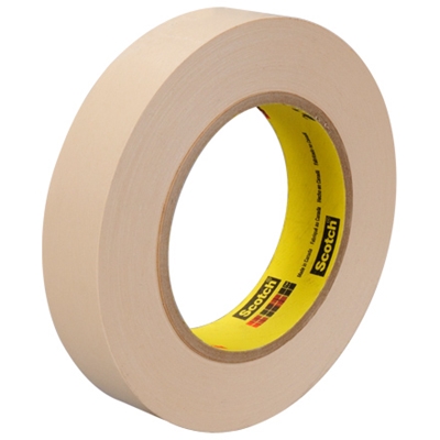 1" x 60 yds. (6 Pack) 3M 250 Flatback Tape - 6/Case