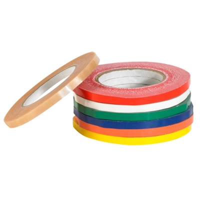 3/8" x 180 yds. Red (16 Pack) Bag Tape - 16/Case