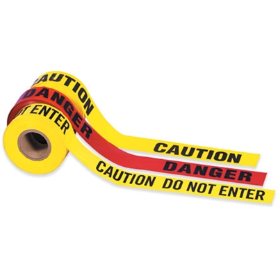 3" x 1000' - Barricade Tape "Caution" - 4/Case