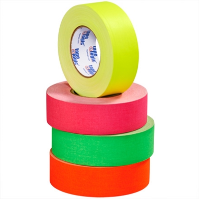 2" x 50 yds. Fluorescent Green (3 Pack) Tape Logic® 11 Mil Gaffers Tape - 3/Case