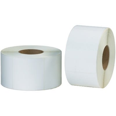 2 1/4 x 1 1/2" White Thermal Transfer Labels - 4/Case