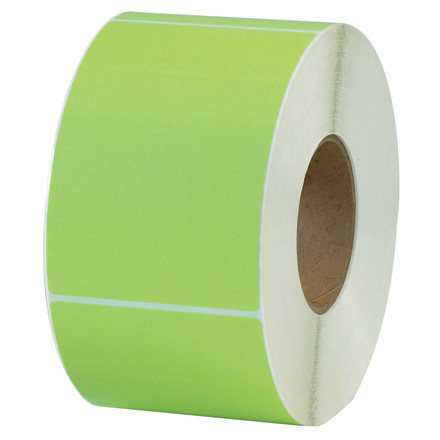 4 x 6" Green Thermal Transfer Labels - 4/Case