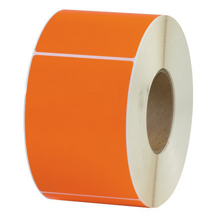 4 x 6" Orange Thermal Transfer Labels - 4/Case