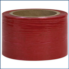 5" x 80 Gauge x 1000' Red Bundling Stretch Film - 12/Case