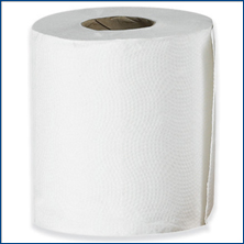 2PLY WHITE BATH TISSUE 4.5 X 3.5 48RL/500SH - 48/Case