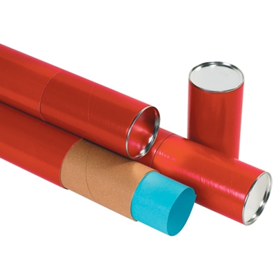 3 x 30" Red Premium Telescoping Tubes - 24/Case