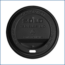 SOLO - BLACK LID Fits 12/16/20/24 oz Cups - 1000/Case