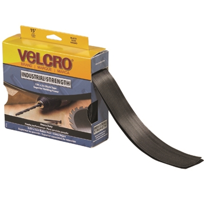 2" x 15' - Black VELCRO® Brand Tape - Combo Packs - 1/Case