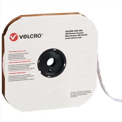 3/4" - Hook - White VELCRO® Brand Tape - Individual Dots - 1028/Case