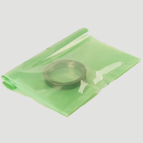 6 x 6" -  4 Mil Green VCI Poly Bag - 750/Case