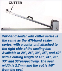 26 in. Long Hand Sealer  w/Trimmer - 1/Each