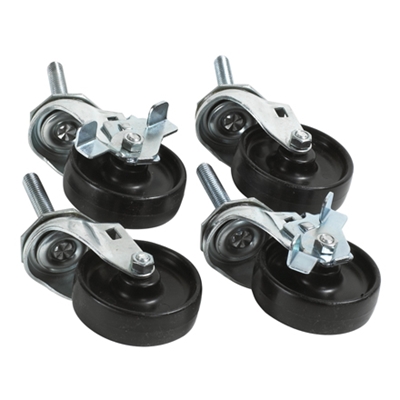 Caster Set for Carton Stands. Set of 4. - 4/CastersSet