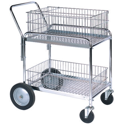 33 1/2 x 23 3/4 x 38 1/4" Mail Cart - 1/Each