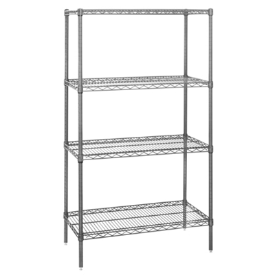 36 x 12 x 63" - 4 Shelf Wire Shelving Starter Unit - 1/Case