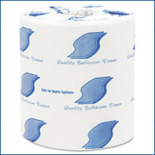 2PLY WHITE BATH TISSUE 4.5 X 3.5 96RL/500SH - 96/Case